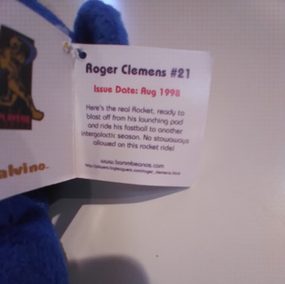 Sammy Sosa #21 & Roger Clemens #21 Bamm Beanos Beanie Baby Bears - Picture 12 of 16